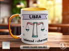 Libra Zodiac Mug, Zodiac Gift, Leo Gift, Star Sign Mug, Leo Birthday - 11oz, Bone China 10oz and 15oz and Latte 12oz options