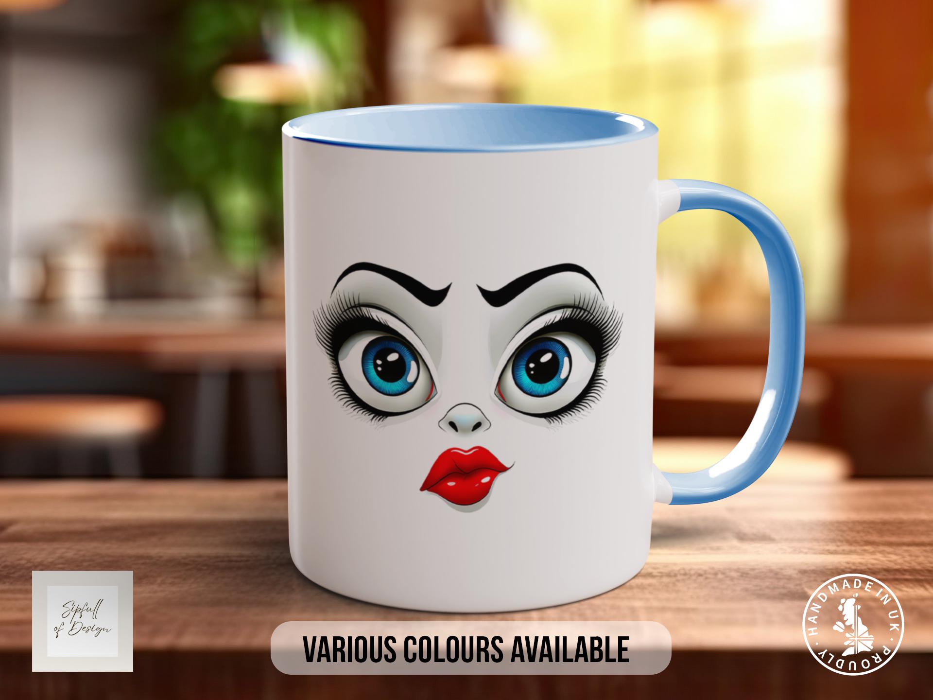 Funny Faces Mug - Sarcastic Coloured Mug Design 14