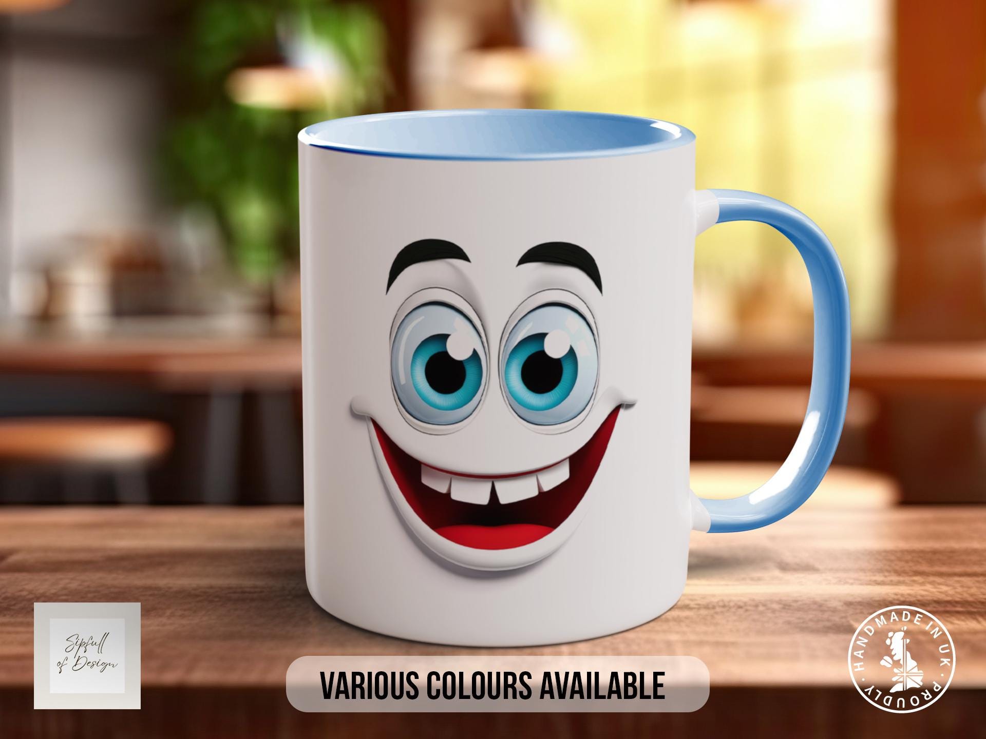 Funny Faces Mug - Sarcastic Coloured Mug Design 6