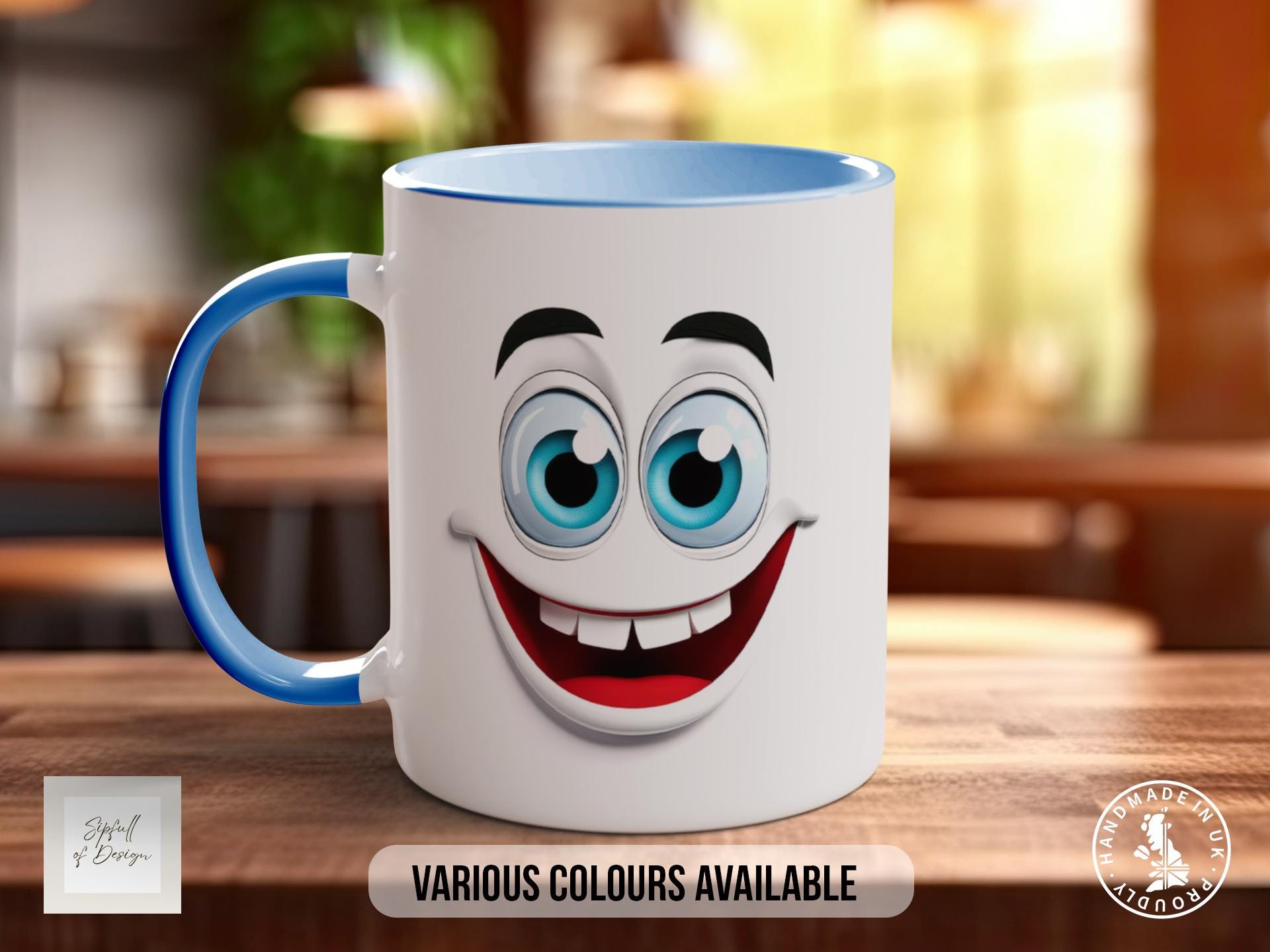 Funny Faces Mug - Sarcastic Coloured Mug Design 6