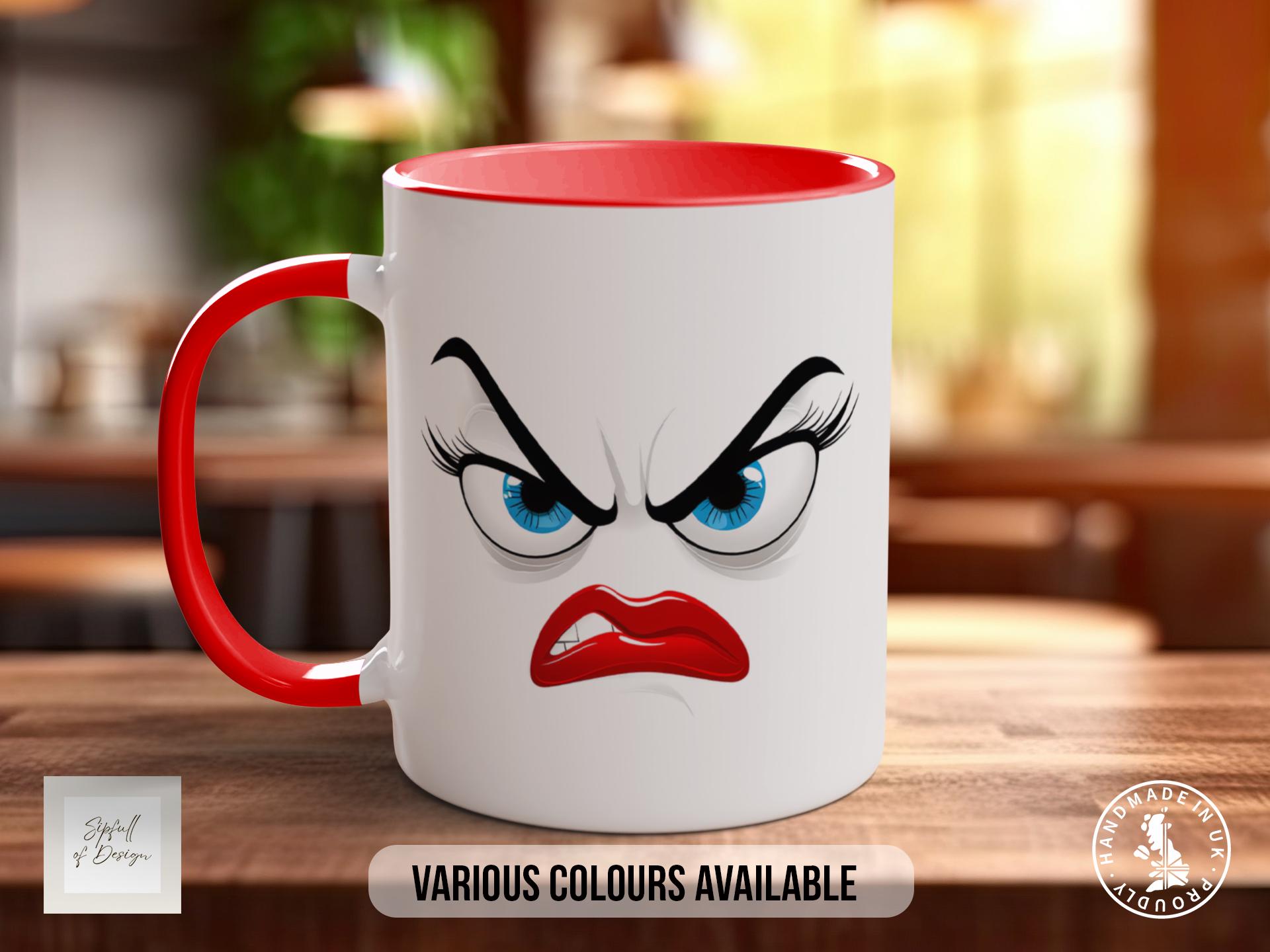 Funny Faces Mug - Sarcastic Coloured Mug Design 5