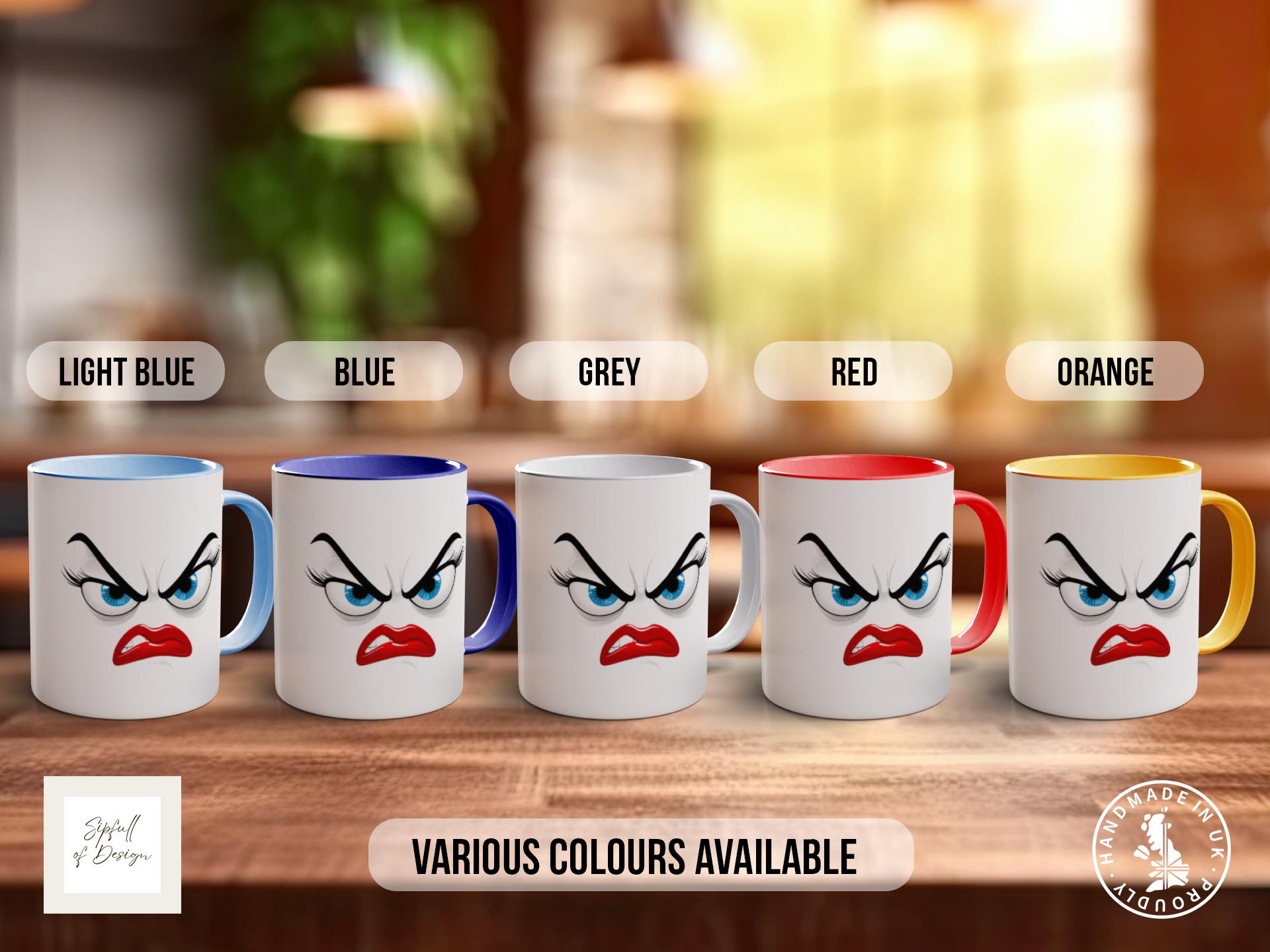 Funny Faces Mug - Sarcastic Coloured Mug Design 5