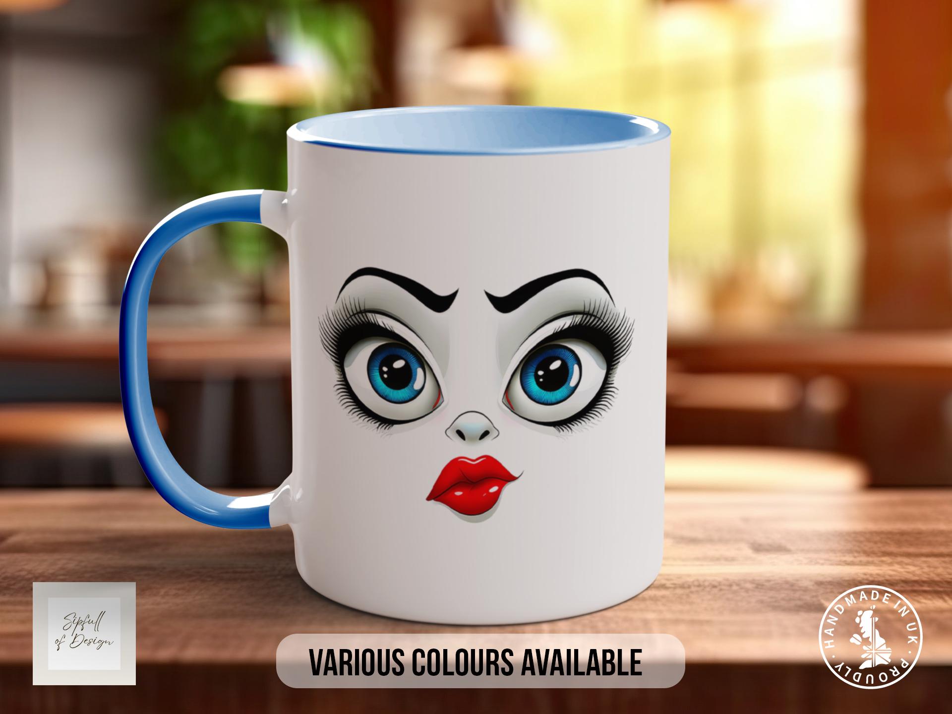 Funny Faces Mug - Sarcastic Coloured Mug Design 14